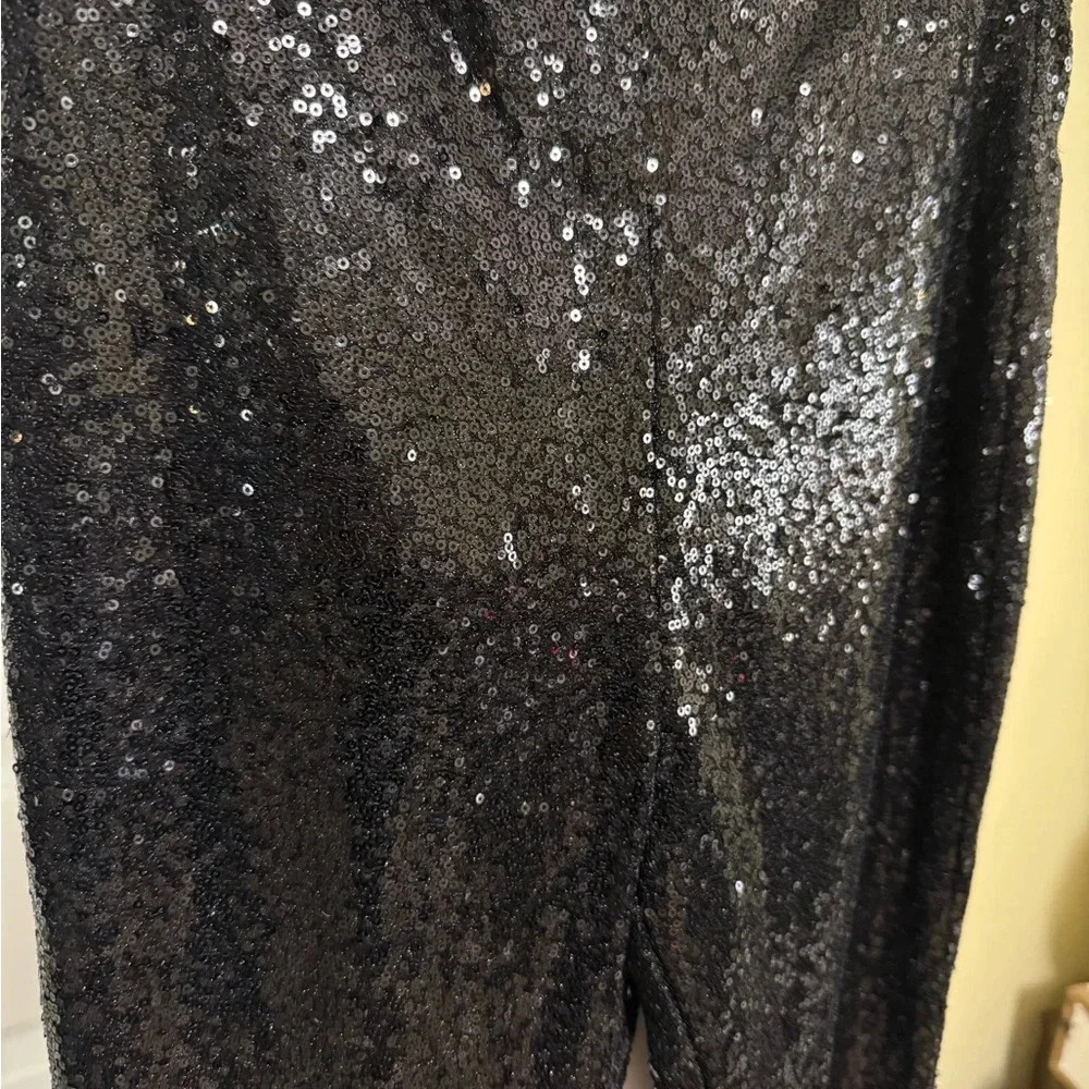 Black sequined pants - BNWT size M - Picture 6 of 10